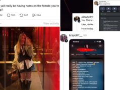 Tendência viral revela que os homens estão anotando suas parceiras Tendência viral revela que os homens estão anotando suas parceiras