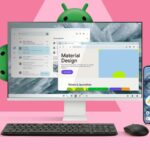 ClearMind Minimal-Launcher no Pixel 9 colocado em cima do teclado