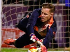 Ter Stegen, goleiro do Barcelona emprestado ao Girona, lesiona um tendão na segunda partida Ter Stegen, goleiro do Barcelona emprestado ao Girona, lesiona um tendão na segunda partida