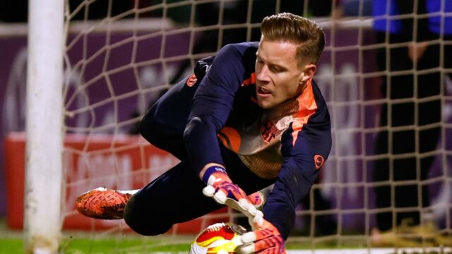 Ter Stegen, goleiro do Barcelona emprestado ao Girona, lesiona um tendão na segunda partida

