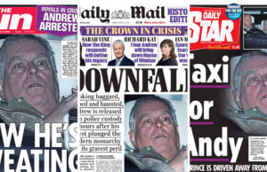 Todas as primeiras páginas dos jornais do Reino Unido no dia seguinte à prisão do ex-príncipe Todas as primeiras páginas dos jornais do Reino Unido no dia seguinte à prisão do ex-príncipe