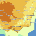 Perspectiva de temperatura vitoriana para 14h de terça-feira, 17 de fevereiro.