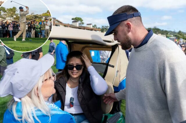 Travis Kelce acerta um torcedor na cabeça com uma bola de golfe durante o Pebble Beach Pro-Am – novamente
