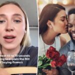 Treinador de namoro explica a razão pela qual os homens deveriam comprar flores para mulheres