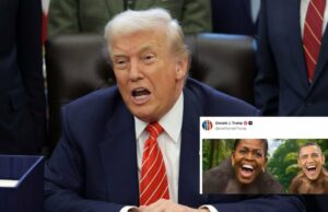 Trump defende vídeo de IA que retrata os Obama como macacos: ‘peça muito forte’ Donald Trump