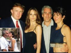Trump disse ao chefe de polícia de Palm Beach ‘graças a Deus você está parando’ Epstein, afirmou que Ghislaine Maxwell era ‘má’ em um telefonema de 2006: documento do FBI Donald e Melania Trump com os criminosos sexuais condenados Jeffrey Epstein e Ghislaine Maxwell.
