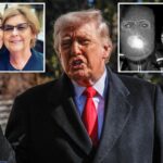 Donald Trump falando aos repórteres na Casa Branca antes de partir.