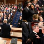 Trump pretende impulsionar as pesquisas, salvar as maiorias do Partido Republicano – enquanto as minas terrestres espreitam no Estado da União