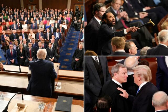 Trump pretende impulsionar as pesquisas, salvar as maiorias do Partido Republicano – enquanto as minas terrestres espreitam no Estado da União
