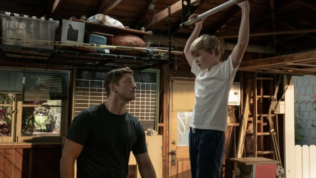 Jude Hill, Linda Cardellini e Chris Pratt em 