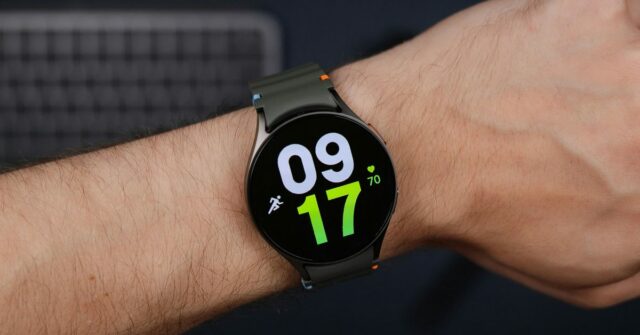 Um próximo smartwatch Meta provavelmente não competirá com o Apple Watch | Foto meramente ilustrativa de um smartwatch Samsung