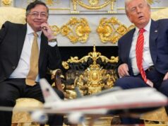 ‘Uma grande honra’: principais conclusões da reunião de Trump com a Petro da Colômbia Gustavo Petro fala em pódio