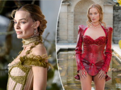 Uma olhada mais de perto nas roupas da turnê de imprensa de ‘O Morro dos Ventos Uivantes’ de Margot Robbie Uma olhada mais de perto nas roupas da turnê de imprensa de 'O Morro dos Ventos Uivantes' de Margot Robbie