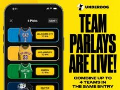 Underdog lança acumulações de equipe para desafiar a tendência dos mercados de apostas esportivas de seleção múltipla Equipe Underdog aproveita imagem promocional