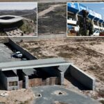 Valas comuns encontradas espalhadas pelo estádio de futebol mexicano que sediará jogos da Copa do Mundo