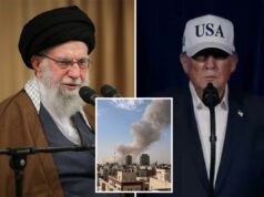 Vários comandantes islâmicos de alto escalão e funcionários do regime mortos na Operação Epic Fury: relatório Uma nuvem de fumaça subindo de uma explosão em Teerã.