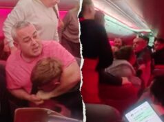 Vídeo caótico mostra passageiros trocando golpes no ar; avião forçado a desviar: relatórios Vídeo caótico mostra passageiros trocando golpes no ar; avião forçado a desviar: relatórios