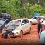 Viral: Grupo de noivas entra em rota off-road e acaba cavando o chão