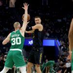 Warriors derrotados pelo Celtics na estreia de Kristaps Porzingis pelo Golden State