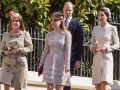 William e Kate ‘não sentirão falta’ de Beatrice e Eugenie: fonte real revela por que o Príncipe de Gales não terá dificuldade em ‘adotar a linha dura’ com seus primos Princesas Eugenie e Beatrice com o Príncipe e a Princesa de Gales em um culto de Domingo de Páscoa no Castelo de Windsor