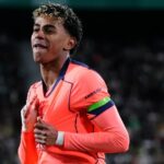 Lamine Yamal em ação.