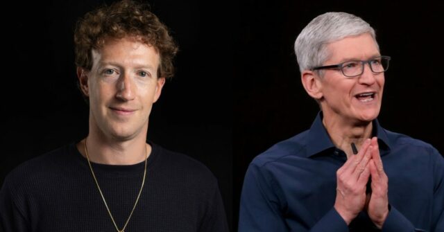 Mark Zuckerberg e Tim Cook