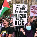 ‘Criminoso de guerra não é bem-vindo’: australianos se manifestam contra o presidente israelense