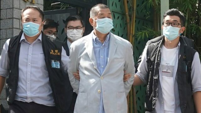 Jimmy Lai, fundador do agora fechado jornal Apple Daily, foi preso pela primeira vez em agosto de 2020 e condenado no ano passado.