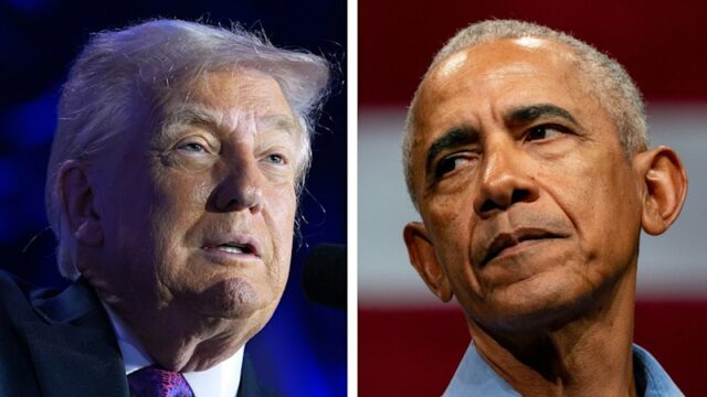 Donald Trump e Barack Obama. Crédito: AP, Bloomberg