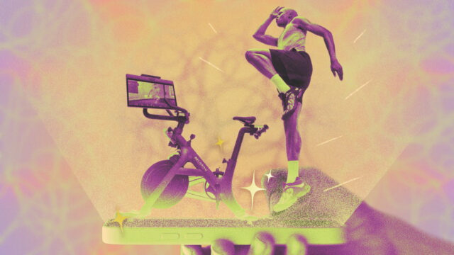 Captura de tela das configurações de idioma do Peloton