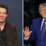 Dennis Quaid chama a atenção para o 'duplo padrão' de Hollywood em relação ao apoio do presidente Trump