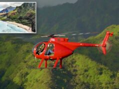 3 mortos e 2 feridos em acidente de helicóptero de turismo na ilha havaiana de Kauai Um helicóptero da Airborne voa pela Aviation sobre Kauai, no Havaí.