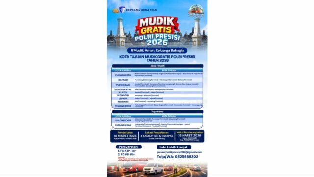 32 Ribu Orang Daftar Mudik Gratis Polri
