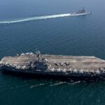 4 mísseis balísticos iranianos atingiram o porta-aviões americano USS Abraham Lincoln