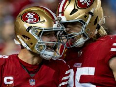 49ers Prediction Bags Arma dinâmica para QB Brock Purdy brock purdy and george kittle 49ers