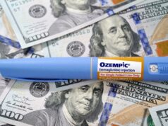 A Califórnia está negando medicamentos para perda de peso aos pobres – apesar dos esforços de Trump para torná-los acessíveis Colagem de uma caneta injetável Zepbound e caixas de Wegovy.