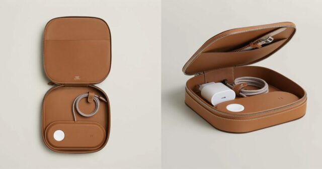 A Hermès fez um estojo de carregamento MagSafe Duo de couro de US $ 5 mil para iPhone e Apple Watch
