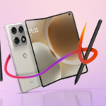 Motorola Razr Ultra ao lado de um Motorola G Play 2026