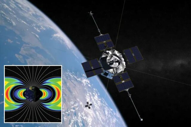 A Sonda Van Allen A da NASA, de 1.300 libras, volta à Terra após 14 anos no espaço
