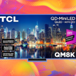 TV mini-LED 4K série TCL classe QM8K de 75 polegadas (modelo 2025)