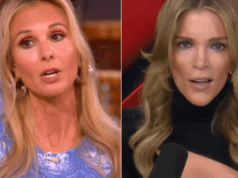 A apresentadora convidada de ‘The View’, Elisabeth Hasselbeck, ataca Megyn Kelly, alegando que ela desrespeitou as tropas americanas: ‘How Dare You’ A apresentadora convidada de 'The View', Elisabeth Hasselbeck, ataca Megyn Kelly, alegando que ela desrespeitou as tropas americanas: 'How Dare You'