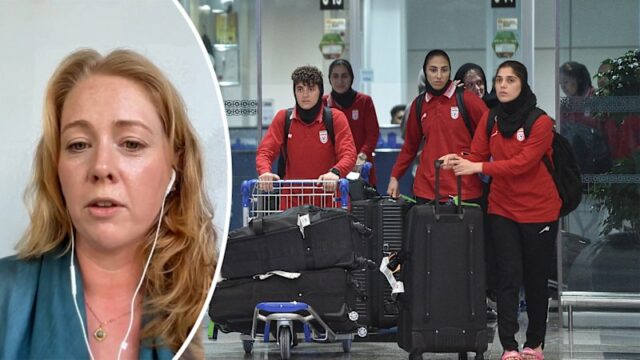 A bordo do voo com a seleção iraniana de futebol feminino
