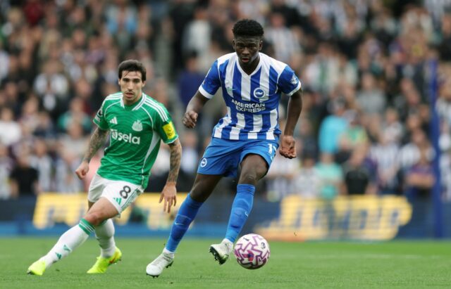 A busca pela transferência de Carlos Baleba do Man Utd terminará no verão, mas não tem nada a ver com sua forma
