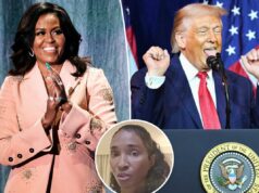 A cantora do TLC, Chilli, revela posição política após doar para a campanha de Trump, compartilhando a bizarra conspiração de Michelle Obama A cantora do TLC, Chilli, revela posição política após doar para a campanha de Trump, compartilhando a bizarra conspiração de Michelle Obama