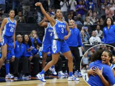 A cesta de três pontos de Ashlon Jackson impulsiona Duke além da LSU e para a Elite Oito Ashlon Jackson observa sua cesta de três pontos vencedora e estrondosa ir para a cesta que impulsionou Duke a uma vitória por 87-85 sobre LSU em seu confronto Sweet 16 em 27 de março de 2026.