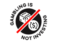A coalizão Gambling Is Not Investing desafia os mercados de previsão sobre a proteção do consumidor nas apostas esportivas A coalizão Gambling Is Not Investing desafia os mercados de previsão em relação à proteção do consumidor nas apostas esportivas. Logotipo circular em preto e branco onde se lê “Jogar não é investir” na borda, com um dado e um símbolo de dólar dentro riscado por uma barra diagonal vermelha.
