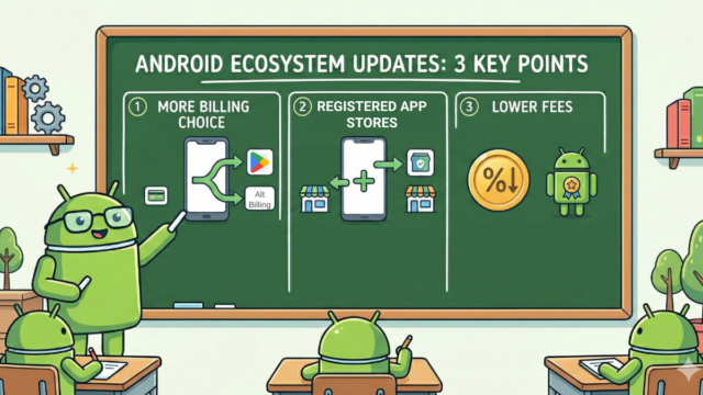 A era do monopólio do Google Play finalmente acabou logotipo do Google Play em um campo de logotipos de aplicativos desfocados com o texto do logotipo do Google Play na metade inferior da imagem