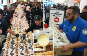 A fila mais longa no aeroporto da Filadélfia? Cheesesteaks, não seguros A fila mais longa no aeroporto da Filadélfia? Cheesesteaks, não seguros