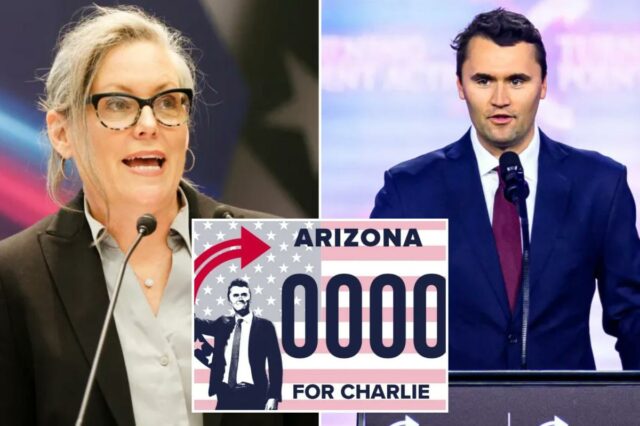 A governadora do Arizona, Katie Hobbs, veta a placa do A governadora do Arizona, Katie Hobbs, veta a placa do memorial de Charlie Kirk, provocando indignação do Partido Republicano: 'Este projeto é insuficiente'