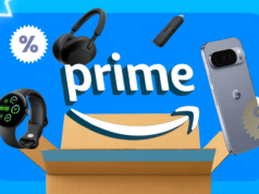 A grande promoção de primavera da Amazon chegou e essas são as ofertas que nos entusiasmam Uma caixa de entrega do Amazon Prime e o site da Amazon em segundo plano.